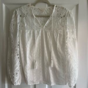 Adiva White Lace Top
